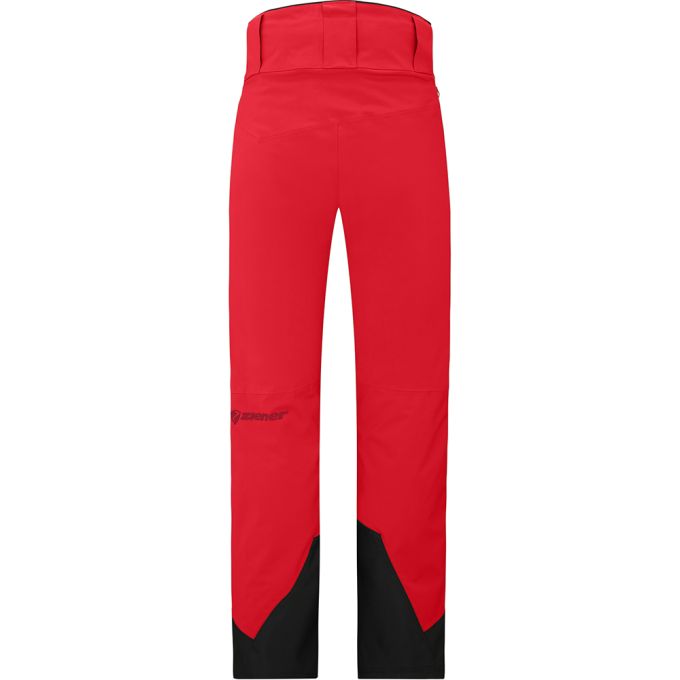 Ziener брюки лижні Tewes Full-Zip 2026 red-black foggy print 50
