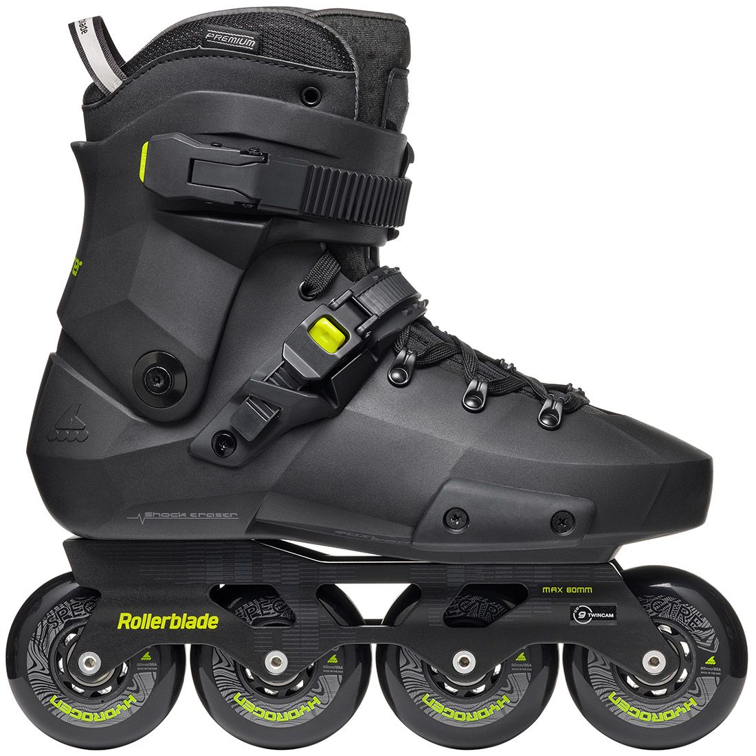 Rollerblade ролики Twister XT black-lime 240