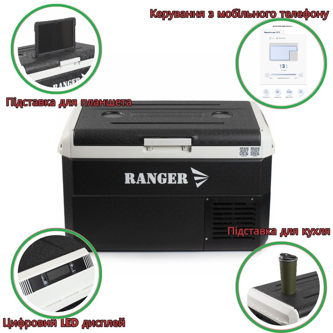 Автохолодильник компресорний Ranger Ice Cool 20L (Арт. RA 8873)