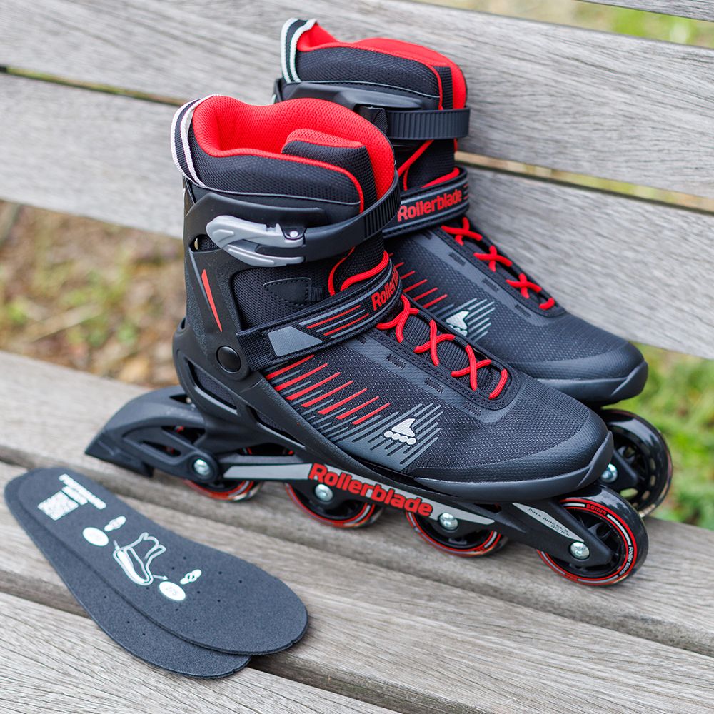 Rollerblade ролики Zetrablade black-red 260