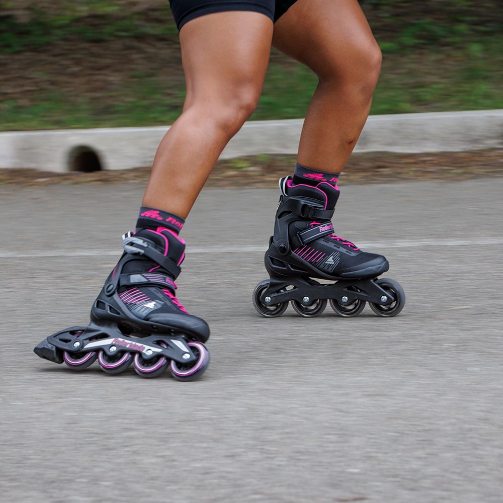 Rollerblade ролики Zetrablade W black-cyclamen pink 230