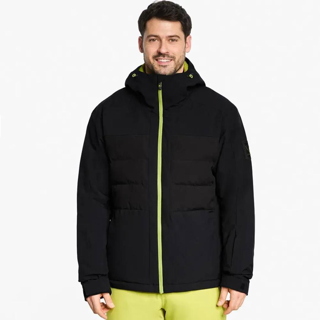 Ziener куртка лижна Tarlo 2026 black-electric grass 60